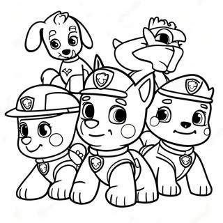 Paw Patrol Csapat Mentes Szinezolap 34086-7438