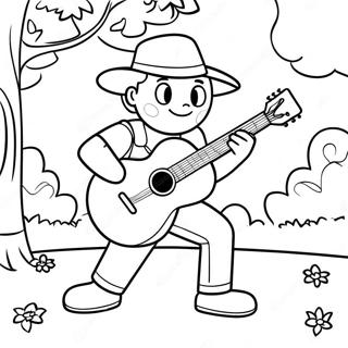 V Gitarozik A Parkban Szinezolap 34438-7526