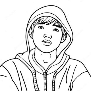 Suga Meno Kapucnis Puloverben Szinezolap 34439-7531