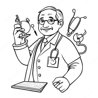 Okos Orvos Orvosi Eszkozokkel Szinezolap 34802-7611