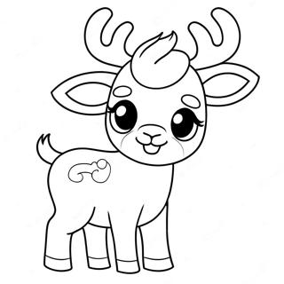 Aranyos Renszarvas Szinezolap 3486 974