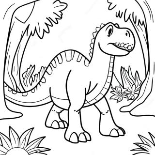 Spinosaurus Egy Dzsungelben Szinezolap 34880 7620