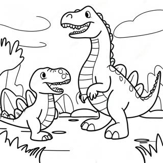 Spinosaurus Harcol A T Rex Szel Szinezolap 34883-7629