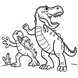 Spinosaurus Harcol A T Rex Szel Szinezolap 34883-7630