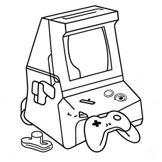 Retro Arcade Jatek Konzol Szinezolap 34970-7642