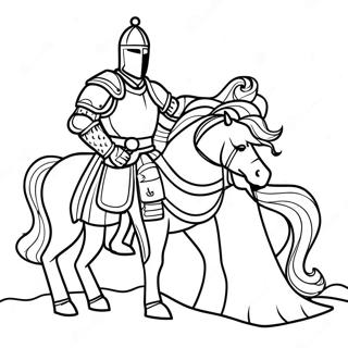 Nemes Lovag Hercegnot Megmentve Szinezolap 35249-7712