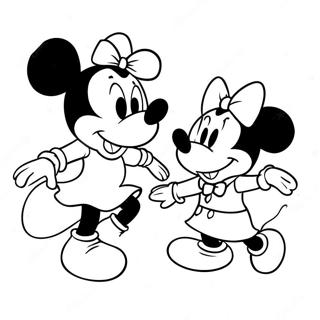 Minnie Eger Tancol Mickey Vel Szinezolap 3574 2571