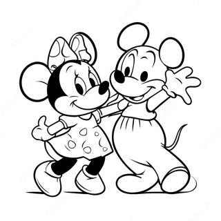 Minnie Eger Tancol Mickey Vel Szinezolap 3574 2572