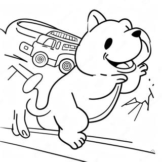 Kutyas Ember Megmenti A Napot Szinezolap 37077-8106