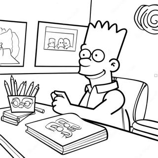 Bart Simpson Az Osztalyban Szinezolap 37653 8221