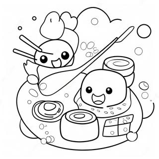 Aranyos Rajzfilm Sushi Szinezolap 40641-8891