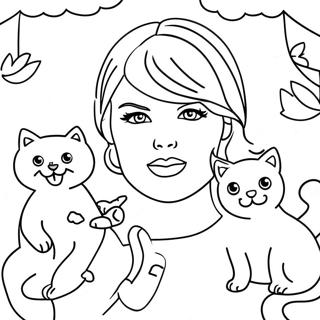 Taylor Swift Macskakkal Szinezolap 4110 1648