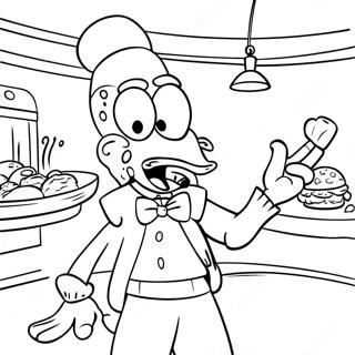 Squidward A Krusty Krabnal Szinezo Oldal 41449-9063