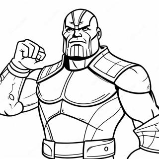 Thanos Harci Pancelban Szinezolap 41630-9098