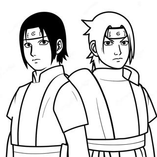 Itachi Uchiha Es Sasuke Szinezo 44173-9661