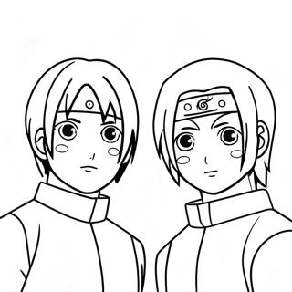 Itachi Uchiha Es Sasuke Szinezo 44173 9664