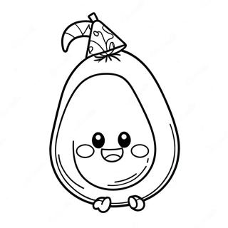 Avokado Bulis Kalapban Szinezolap 44259 9686