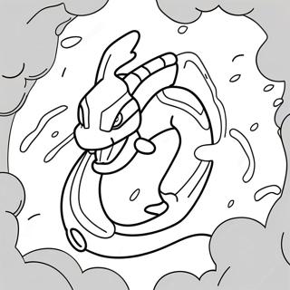 Rayquaza Zivatarban Szinezolap 44886-9821