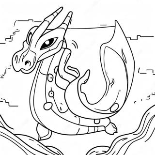 Rayquaza Zivatarban Szinezolap 44886-9823