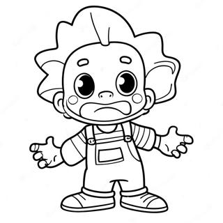 Chuckie Finster Legyozi A Felelmeit Szinezolap 45493-9966