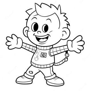Chuckie Finster Legyozi A Felelmeit Szinezolap 45493-9967