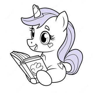 Twilight Sparkle Konyvet Olvas Szinezolap 4558-1358