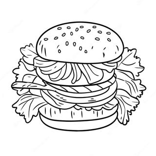 Zoldseges Hamburger Friss Salataval Szinezolap 46808-10248