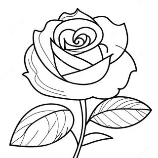 Realisztikus Rozsa Virag Szinezooldalon 469 861