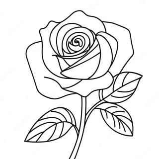 Realisztikus Rozsa Virag Szinezooldalon 469 862