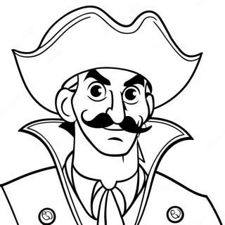 Hook Kapitany Fenyegeto Mosollyal Szinezolap 47103-10302