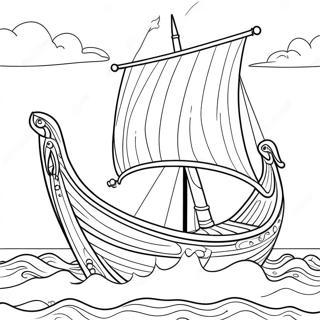 Viking Hajo Vitorlazas Szinezolap 47191-10317