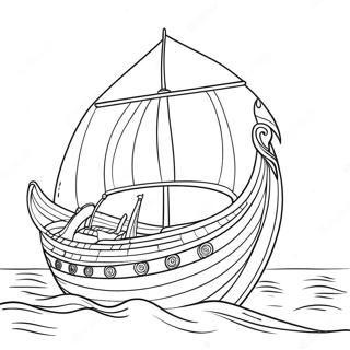 Viking Hajo Vitorlazas Szinezolap 47191-10319