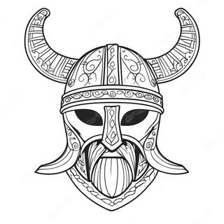 Viking Sisak Szarvakkal Szinezolap 47192-10321