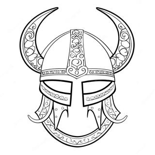 Viking Sisak Szarvakkal Szinezolap 47192-10323