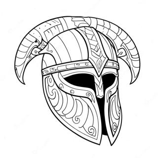 Viking Sisak Szarvakkal Szinezolap 47192-10324