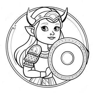 Viking Lany Pajzzsal Szinezolap 47193-10328