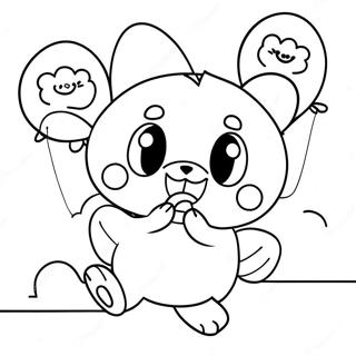 Aranyos Kuromi Lufikkal Szinezolap 4744 252