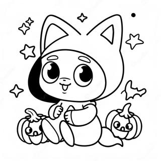 Kuromi Halloween Jelmezben Szinezolap 4745 1218