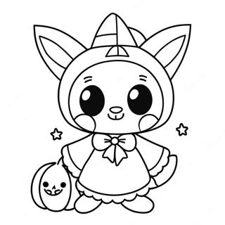 Kuromi Halloween Jelmezben Szinezolap 4745 1219