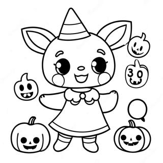 Kuromi Halloween Jelmezben Szinezolap 4745 1220