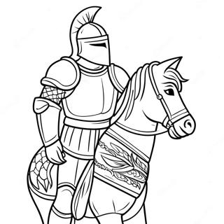 Bator Lovag Pancelban Szinezolap 48357-10581