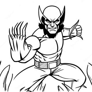 Wolverine Kinyujtott Karmokkal Szinezolap 49251-10779