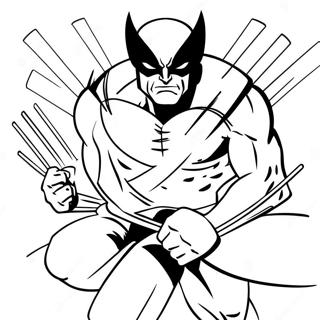 Wolverine X Men Logoval Szinezolap 49253-10788