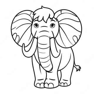 Baratsagos Gyapjas Mamut Szinezolap 50916-11144