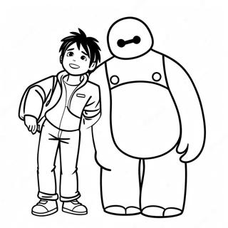 Hiro Hamada Baymax Szal Szinezolap 51093-11174