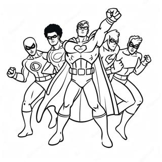Szines Szuperhos Csapat Akcioban Szinezolap 5368 561