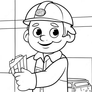 Bob A Keszito Kemenyen Dolgozik Szinezolap 53741 11768