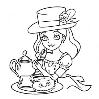 Madeline Hatter Teaparti Szinezolap 53926 11806