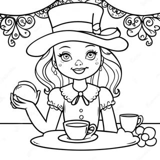 Madeline Hatter Teaparti Szinezolap 53926 11807