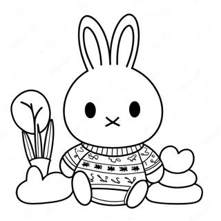 Miffy Kenyelmes Puloverben Szinezolap 54901-12027